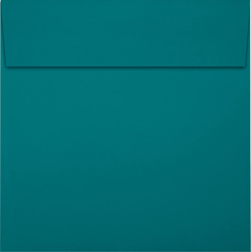 LUXPaper Square Invitation Envelopes | Peel & Press | 5 1/2" x 5 1/2" | Teal | 80lb. Text | 50 Qty - Image 2